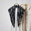 Pañuelo Chal de Seda de Lunares para Mujer 2025 Nuevo Bufanda de Verano Bufanda Triangular de Gama Alta Pañuelo para la Cabeza Cinturón Combinación
