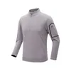 Camiseta de Manga Larga para Hombre Estilo Casa de Pájaros Primavera y Otoño, Camiseta Base para Deportes al Aire Libre Montañismo Otoño, Top Casual con Media Cremallera