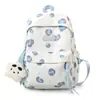 Mochila de Viagem Estilo Novo de Primavera para Meninas Fofas e Doces Estilo Coreano Ins Estilo College Bolinhas Mochila Leve