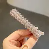 Acessórios de Cabelo da Moda Coreana para Mulheres, Presilha de Cabelo com Franja de Cristal, Presilha Lateral, Presilha de Strass, Grampo de Cabelo, Strass Brilhante de Alta Qualidade