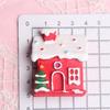 Imán de Refrigerador de Casa de Nieve Regalo de Navidad Imán de Refrigerador Creativo Accesorios para Funda de Teléfono Móvil DIY Clip Sellador de Aromaterapia