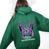 Sudadera de otoño e invierno con capucha, cuello alto, forro polar, estilo europeo y americano, con letras estampadas, para mujer