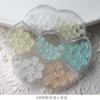 Internet Celebridade Ins Estilo Camélia Gelo Luminoso DIY Nail Art Joias Aurora Flat Diamond Bow Nail Jewelry