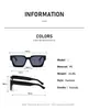 Gafas cuadradas cóncavas retro para mujer, gafas planas nuevas de estilo Ins