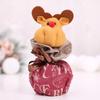 Suministros de Decoración Navideña Nuevos de Haobei Bolsa de Manzana de Lino Inglés Bolsa de Regalo para Niños de Dibujos Animados Viejo Muñeco de Nieve