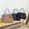 Nova Bolsa Tote Transfronteiriça Estilo Coreano Estilo Simples Textura de Couro Macio Bolsa Feminina Grande Capacidade Bolsa Transversal Versátil para Trabalho e Deslocamento