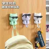Gancho creativo para colgar gafas en el pasillo, para el baño, con dibujos animados, para colgar en la pared, con forma de gato