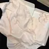 Pijama Popular para Mujer de Primavera y Otoño, Verano Jacquard Seda de Hielo Dibujos Animados Gato KT Cárdigan Manga Larga Pantalón Largo Conjunto de Ropa para el Hogar