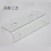 Soporte de exhibición para grifo de válvula angular de desagüe de piso acrílico, cabezal de ducha, grifo de baño, montado en la pared, estante de exhibición transparente, personalizable