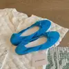 Em estoque e envia imediatamente! Sapatos estilo Grape Mom, sapatilhas de rolinho, super macias, bico redondo pequeno, laço, sapatos rasos para o dia a dia para mulheres