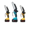 Motosierra Eléctrica de Litio Recargable, Motosierra de Mano para Carpintería, Sierra para Cortar Madera, Motosierra Eléctrica para Cortar Árboles, Sierra Portátil de Alta Potencia para Tala