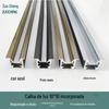Kit de luminária de linha LED carcaça liga de alumínio lâmpada laminada ranhura de alumínio linear longa embutida ventilador em forma de ranhura luminosa