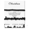 Pulsera de grava de piedra natural para tarjetas 2023 nueva moda femenina OL doble capa para hombres y mujeres pulsera de novias comercio exterior exclusivo