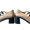 Versión de Piel de Vaca Suela Silenciosa Tacón Alto Puntera Cuadrada Mary Jane Slip-On Piel Genuina Estilo Retro Zapatos de Piel Otoño e Invierno Nuevo Estilo