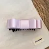 Pinza para coleta de plátano con lazo de satén elegante de alta calidad estilo coreano pinza para el pelo para coleta peinado semirecogido accesorio para el pelo de la parte posterior de la cabeza pinza para el pelo