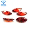Venta al por mayor de fábrica circón rojo granate 1.5*3~7*14mm color forma de ojo de caballo circón piedra suelta