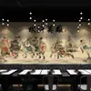 Papel de Parede de Personagem de Heróis da Margem da Água Taverna Antiga Restaurante de Hot Pot Estilo Artes Marciais Jianghu Papel de Parede Romance dos Três Reinos