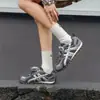 Zapatos Casuales Deportivos Suela Gruesa Ligeros Zapatos de Entrenamiento Alemanes Casuales Versátiles Zapatos de Mujer Forrest Gump Retro Suela Suave Transpirables Estudiante Deportivos