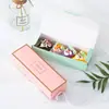 Color bronce tira copo de nieve crujiente embalaje caja de regalo 80g caja para soufflé para hornear caja para galletas de res caja para pastelería