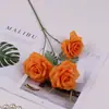 Flores Artificiais com 3 Cabeças, Rosas Diamante, Flores de Seda para Decoração de Casa, Buquês para Mesa de Centro da Sala de Estar, Decorações de Mesa de Jantar, Cenário de Flores Artificiais para Casamento