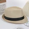 Sombrero de Paja Tejido de Moda Unisex Estilo Europeo y Americano, Sombrero de Color Sólido, Sombrero Cónico para Adulto, Sombrero de Paja de un Solo Hilo, Venta al por Mayor desde el Fabricante