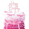 Topper para Pastel de Feliz Cumpleaños Inserto para Postre de Repostería Niño Niña Decoración de Cumpleaños Acrílica