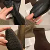 Botas de mujer de estilo similar a las de Grape Mom, de 6 cm de altura, punta cuadrada, ajustadas, con tacón grueso, botines cortos, nuevas botas de otoño e invierno para mujer 2026