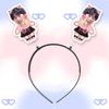 Cultivemos diez diligentes Zhao Xiaotong diadema de resorte para el cabello accesorios para el cabello concierto alrededor debería ayudar tiembla con el mismo estilo