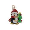 Mix 56 Gota de Natal Óleo Liga DIY Jóias Acessórios Papai Noel Boneco de Neve Sino Alce Pulseira Pingente