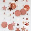 Navidad Año Nuevo Actividad Ambiente Escena Diseño Tienda Decoración de Pared Creativo Colgante Estrella Piezas Redondas Flor