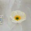 Flores de papoula artificiais de seda para adorno de cabeça, acessórios de cabelo, DIY, feitas à mão, flores artificiais, decoração de sala de estar, atacado de fábrica