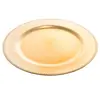 Prato de Base Plástico Dourado 25cm - Wolff
