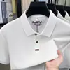 Camisa Polo de Algodón Puro Estilo Nuevo Verano 2026 para Hombre de Manga Corta Negocios Casual Holgada Cuello Solapa Camiseta de Manga Corta para Hombre
