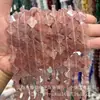 14mm Piedra Natural Cristal Ágata Plano Trébol de Cuatro Hojas Pulsera DIY Collar Accesorios de Joyería Productos Semiacabados Venta al por Mayor