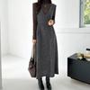 Vestido de Otoño e Invierno para Mujer Falda Larga de Lana 3005