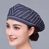Nuevo Sombrero Bailey de Mezclilla Sombrero de Trabajo de Chef Camarero Sombrero de Ala Hacia Adelante Sombrero de Botón Sombrero para Catering para Mujer Bordado Personalizado