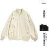 M-8XL2025 Jaqueta de Baseball com Gola Redonda para Primavera e Outono Jaqueta Masculina Nova Marca de Moda Estilo Americano Retrô Casual Versátil Máquina