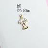 Accesorios de joyería coreana DIY K oro aleación gota de aceite colgante pequeño colgante de pulsera gota de aceite suministros para el hogar
