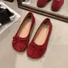 Zapatos Planos de Boca Baja y Suela Plana Fairy Spring con Lazo Francés 2025 Bailarinas Nuevos Zapatos Mary Jane Pequeños Retro