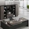 Mesa Simples Moderna Mobiliário de Escritório Combinação de Mesa e Cadeira Gerente Presidente Mesa Individual Mesa Executiva Mesa de Chefe