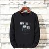 Sudadera de forro polar V Ultra Suave para hombre con cuello redondo, más terciopelo, engrosada, holgada, informal, camiseta interior para hombre, venta directa de fábrica