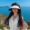 Visera de Paja 2026 Nueva para Protección Solar de Mujeres, Sombrero de Sol para Exteriores de Verano, Protección UV, Visera Versátil