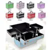 Stock Listo del Fabricante 740 # Caja de Herramientas de Maquillaje de Aleación de Aluminio, Caja de Almacenamiento, Caja para Uñas Artísticas, Bolsa de Maquillaje de Gama Alta
