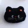 Pingente de Gato Cartoon Pequena Boneca Acessórios Expressão Fofa Gato de Pelúcia Bolinhas Broche de Gato Roupas Bolsa Boneca Decorativa