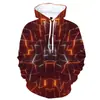 Sudadera para Hombre Otoño e Invierno 2024 Nueva Sudadera para Hombre con Impresión Digital 3D Transfronteriza