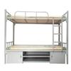 Cama de Ferro de Dois Andares para Dormitório, Beliche Escolar Espessado com Armário, Cama de Apartamento, Cama de Ferro Alta-Baixa para Funcionários, Fabricante