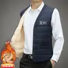 Chaleco de hombre con forro polar de venta caliente transfronterizo abrigo de cuello alto chaleco de talla grande chaleco casual engrosado