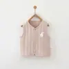 Chaleco para Bebé para Primavera, Otoño e Invierno, Algodón Puro, Tres Capas, Cálido, Cárdigan sin Mangas de Frente Abierto para Bebés