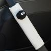 Funda para cinturón de seguridad de coche con diseño de cabeza de oso de dibujos animados, funda protectora para cinturón de seguridad de cuatro estaciones, decoración para coche, hombrera para bebé