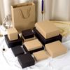En stock, caja de regalo con tapa negra, cosméticos, lápiz labial, caja de regalo para el Día de San Valentín, caja de regalo con lazo.